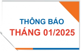 Thông báo tháng 01/2025