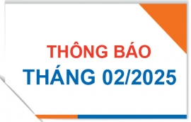 Thông báo tháng 02/2025