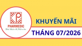 CHƯƠNG TRÌNH KHUYẾN MẠI THÁNG 6: "PHARMEDIC-44 NĂM GIÁ TRỊ LAN TỎA, ƯU ĐÃI NGẬP TRÀN"