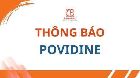 Thông báo điều chỉnh giá sản phẩm POVIDINE