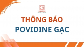 THÔNG BÁO THAY ĐỔI MẪU NHÃN POVIDINE GẠC