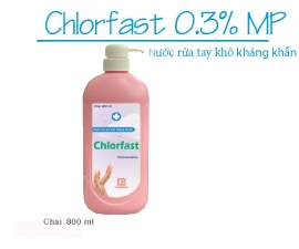 Thông báo mặt hàng mới: Nước rửa tay khô kháng khuẩn CHLORFAST (Chai 800ml)