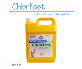Thông báo mặt hàng mới: Nước rửa tay khô kháng khuẩn CHLORFAST (Bình 5 lít)