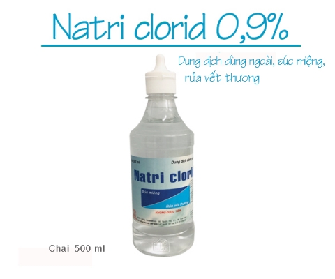 Thông báo mặt hàng NATRI CLORID 0,9% (chai 500ml) kể từ lô 0661123 có thêm tai trên màng seal