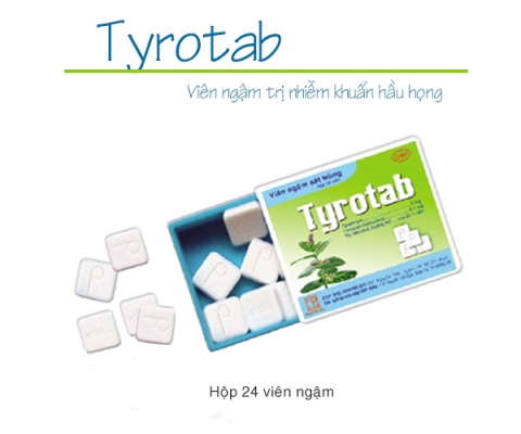 TYROTAB(H/24 viên) kể từ lô 0130523 sẽ cập nhật hộp đơn vị mới (có thêm mã vạch in trên nhãn decal)